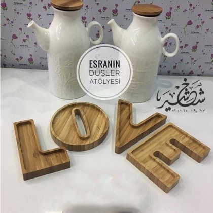 طقم LOVE بامبو