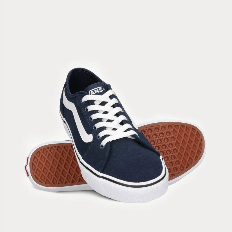 Vans Men's Filmore Decon Shoes - حذاء فانز فيلمور ديكون للرجال لون كحلي وأبيض 