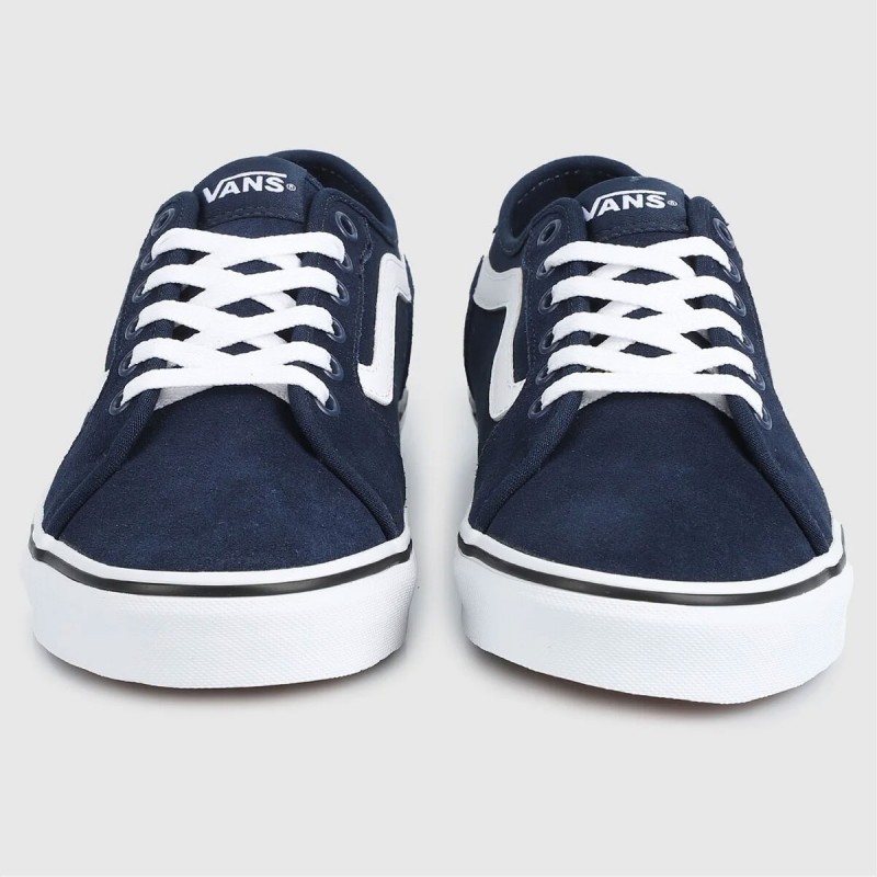 Vans Men's Filmore Decon Shoes - حذاء فانز فيلمور ديكون للرجال لون كحلي وأبيض 