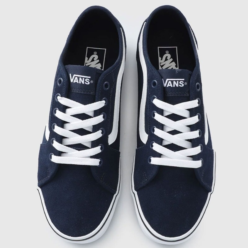 Vans Men's Filmore Decon Shoes - حذاء فانز فيلمور ديكون للرجال لون كحلي وأبيض 