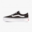 Vans Women's Ward Platform Shoes || حذاء فانز وارد بلاتفورم للنساء لون أسود وأبيض 