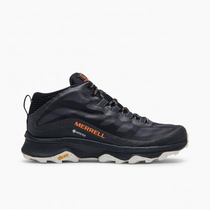 Merrell Men's Moab Speed Mid GORE-TEX Shoes || حذاء ميريل مواب سبيد ميد للرجال لون أسود 