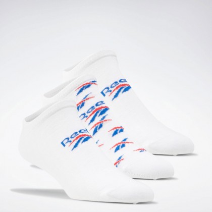 Reebok Unisex Classics Fo Invisible Socks (3 Pairs) || جوارب ريبوك (3 أزواج) للجنسين لون أبيض