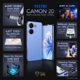 Tecno Camon 20 256GB & 8GB RAM كفالة سنة