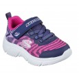 Skechers Kids' GO RUN 650 - Fierce Flash Shoes حذاء جو رن 650 للأطفال لون كحلي وبنفسجي وزهري 