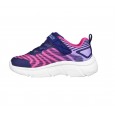 Skechers Kids' GO RUN 650 - Fierce Flash Shoes حذاء جو رن 650 للأطفال لون كحلي وبنفسجي وزهري 