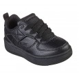 Skechers Unisex Kids' Sport Court 92 Shoes حذاء سكيتشرز سبورت كورت مضاد للماء للأطفال للجنسين لون أسود