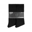 Skechers Unisex LONG Socks (6 Pairs) || جوارب سكيتشرز طويل (6 أزواج) للجنسين (نمرة 41-46) لون أسود