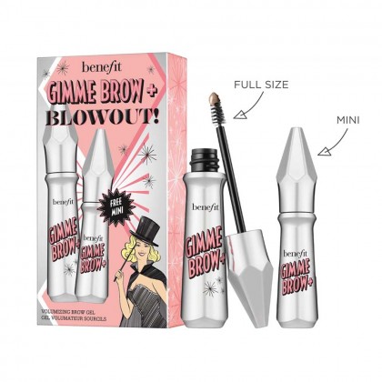 Benefit Gimme Brow + Blowout Volumising Brow Gel Duo Set - Shade 05 Warm Black-Brown