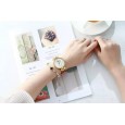 Curren Women's Quartz Leather Strap Watch (Dial 3.3cm) || ساعة كورين كوارتز جلد لون أحمر