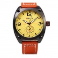 Curren Military Sports Men's Watch (Dial 4.6cm) || ساعة يد كورين كوارتز جلد لون ذهبي