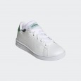  adidas Unisex Advantage K Lifestyle Court Lace Shoes - White|| حذاء اديداس أدفانتدج  كيه لايف ستايل كورت للجنسين لون أبيض