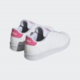  adidas Unisex Advantage K Shoes - White|| حذاء اديداس ادفانتاج كيه للجنسين لون أبيض