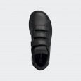  adidas Kids Unisex Advantage CF Court Lifestyle Shoes - Black || حذاء اديداس أدفانتدج كورت لايف ستاي للجنسين للأطفال لون أسود