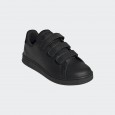  adidas Kids Unisex Advantage CF Court Lifestyle Shoes - Black || حذاء اديداس أدفانتدج كورت لايف ستاي للجنسين للأطفال لون أسود