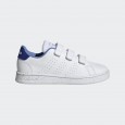  adidas Kids Unisex Advantage CF Court Lifestyle Shoes - White || حذاء اديداس أدفانتدج كورت لايف ستاي للجنسين للأطفال لون أبيض