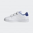  adidas Kids Unisex Advantage CF Court Lifestyle Shoes - White || حذاء اديداس أدفانتدج كورت لايف ستاي للجنسين للأطفال لون أبيض