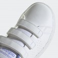  adidas Kids Unisex Advantage CF Court Lifestyle Shoes - White || حذاء اديداس أدفانتدج كورت لايف ستاي للجنسين للأطفال لون أبيض