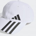 adidas Unisex 3-Stripes AEROREADY Baseball Cap  || طاقية اديداس تصميم ثلاث خطوط ايروريدي بيسبول للجنسين لون أبيض