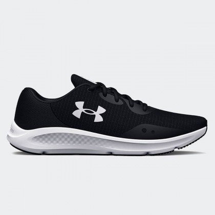 Under Armour Men's Charged Pursuit 3 Tech Running Shoes || حذاء أندر آرمر تشارجد بيوسويت 3 تيك للرجال لون أسود وأبيض