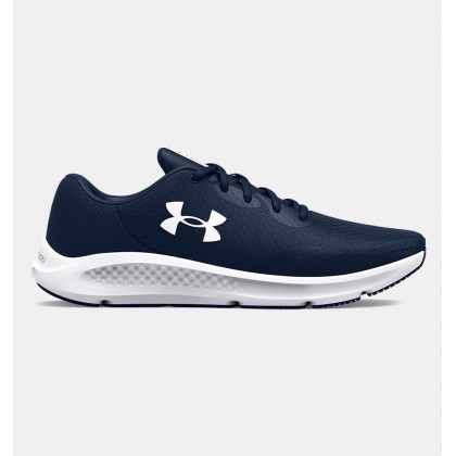 Under Armour Men's Charged Pursuit 3 Running Shoes || حذاء أندر آرمر تشارجد بيور سيت 3 للرجال لون كحلي وأبيض