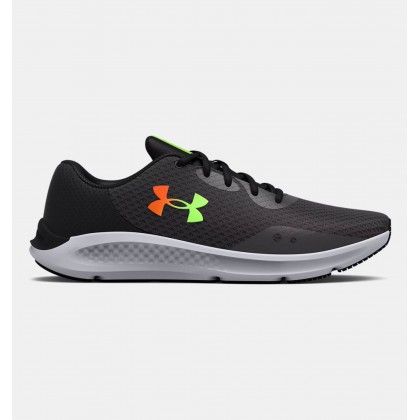 Under Armour Men's Charged Pursuit 3 Running Shoes || حذاء أندر آرمر تشارجد بيور سيت 3 للرجال لون أسود ورمادي