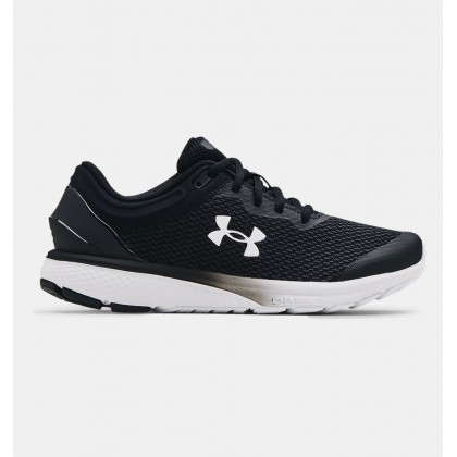 Under Armour Women's Charged Escape 3 Big Logo Running Shoes || حذاء أندر آرمر تشارجد اسكيب 3 للنساء لون أسود وأبيض