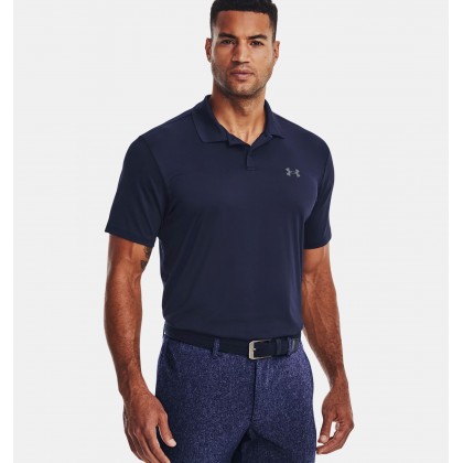 Under Armour Men's UA Performance 3.0 Polo T-Shirt || تيشيرت أندر آرمر بيرفورمانس 3.0 بولو للرجال لون كحلي