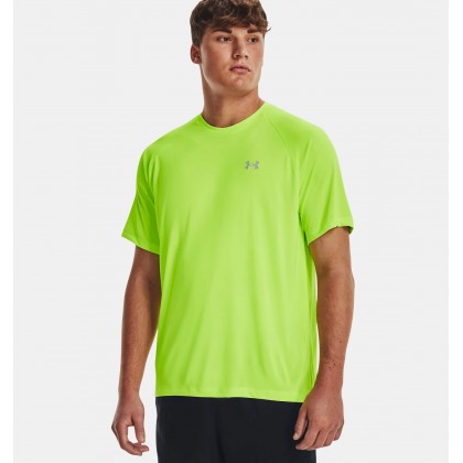 Under Armour Men's Tech Reflective Short Sleeve T-Shirt || تيشيرت أندر آرمر تَك ريفلكتيف بأكمام قصيرة للرجال لون أخضر فسفوري