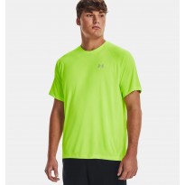 Under Armour Men's Tech Reflective Short Sleeve T-Shirt || تيشيرت أندر آرمر تَك ريفلكتيف بأكمام قصيرة للرجال لون أخضر فسفوري