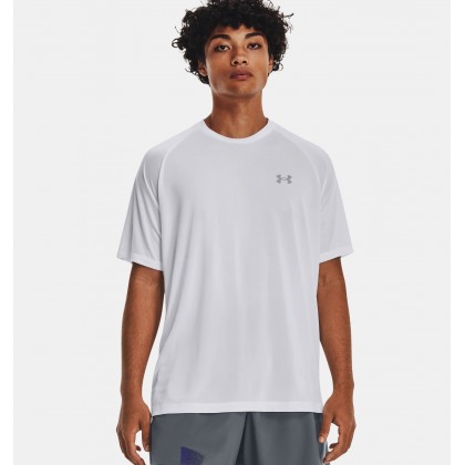 Under Armour Men's Tech Reflective Short Sleeve T-Shirt || تيشيرت أندر آرمر تَك ريفلكتيف بأكمام قصيرة للرجال لون أبيض