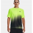 Under Armour Men's Tech Fade Short Sleeve T-Shirt || تيشيرت أندر آرمر تَك تَك فيد بأكمام قصيرة للرجال لون أخضر فسفوري