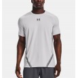 Under Armour Men's HeatGear Armour Fitted T-Shirt || تيشيرت أندر آرمر هيت جير ارمور فيتيد بأكمام قصيرة للرجال لون رمادي