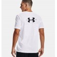 Under Armour Men's Armour Repeat Short Sleeve T-Shirt || تيشيرت أندر آرمر ارمر ريبيت بأكمام قصيرة للرجال لون أبيض