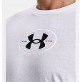 Under Armour Men's Armour Repeat Short Sleeve T-Shirt || تيشيرت أندر آرمر ارمر ريبيت بأكمام قصيرة للرجال لون أبيض