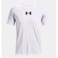 Under Armour Men's Armour Repeat Short Sleeve T-Shirt || تيشيرت أندر آرمر ارمر ريبيت بأكمام قصيرة للرجال لون أبيض