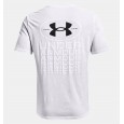 Under Armour Men's Armour Repeat Short Sleeve T-Shirt || تيشيرت أندر آرمر ارمر ريبيت بأكمام قصيرة للرجال لون أبيض