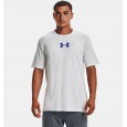 Under Armour Men's Armour Repeat Short Sleeve T-Shirt | تيشيرت أندر آرمر ارمر ريبيت بأكمام قصيرة للرجال لون أبيض وأزرق