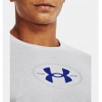 Under Armour Men's Armour Repeat Short Sleeve T-Shirt | تيشيرت أندر آرمر ارمر ريبيت بأكمام قصيرة للرجال لون أبيض وأزرق