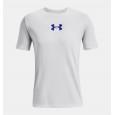 Under Armour Men's Armour Repeat Short Sleeve T-Shirt | تيشيرت أندر آرمر ارمر ريبيت بأكمام قصيرة للرجال لون أبيض وأزرق