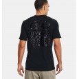 Under Armour Men's Armour Repeat Short Sleeve T-Shirt || تيشيرت أندر آرمر ارمر ريبيت بأكمام قصيرة للرجال لون أسود