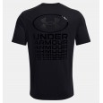 Under Armour Men's Armour Repeat Short Sleeve T-Shirt || تيشيرت أندر آرمر ارمر ريبيت بأكمام قصيرة للرجال لون أسود