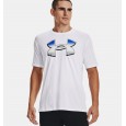 Under Armour Men's Big Logo 2.0 Short Sleeve T-Shirt || تيشيرت أندر آرمر بيج لوجو 2.0 بأكمام قصيرة للرجال لون أبيض