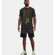 Under Armour Men's Project Rock BSR Flag Short Sleeve T-Shirt || تيشيرت أندر آرمر روجكت روك بي اس ار فلاج للرجال لون زيتي