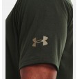 Under Armour Men's Project Rock BSR Flag Short Sleeve T-Shirt || تيشيرت أندر آرمر روجكت روك بي اس ار فلاج للرجال لون زيتي