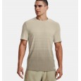 Under Armour Men's Seamless Lux Short Sleeve T-Shirt || تيشيرت أندر آرمر سيملس لوكس بأكمام قصيرة للرجال لون بيج