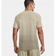 Under Armour Men's Seamless Lux Short Sleeve T-Shirt || تيشيرت أندر آرمر سيملس لوكس بأكمام قصيرة للرجال لون بيج