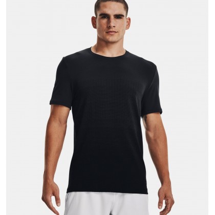 Under Armour Men's Seamless Lux Short Sleeve T-Shirt || تيشيرت أندر آرمر سيملس لوكس بأكمام قصيرة للرجال لون أسود