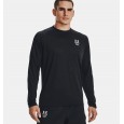 Under Armour Men's ArmourPrint Long Sleeve T-Shirt || تيشيرت أندر آرمر آرمر-برينت بأكمام طويلة للرجال لون أسود