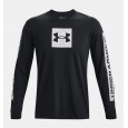 Under Armour Men's Camo Boxed Sportstyle T-Shirt || تيشيرت أندر آرمر كامو بوكسد سبورت-ستايل بأكمام طويلة للرجال لون أسود